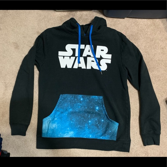 Star Wars Black and Galaxy Medium Hoodie